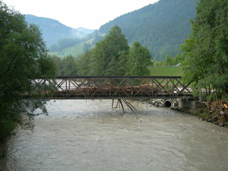 Hochwasser in Bezau 2005