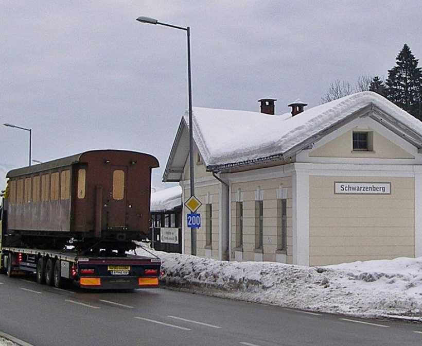 Ein Waggon auf Reisen