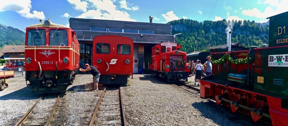 Bahnhof Bezau - Dieselloks