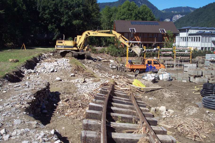 Hochwasser in Bezau 2005