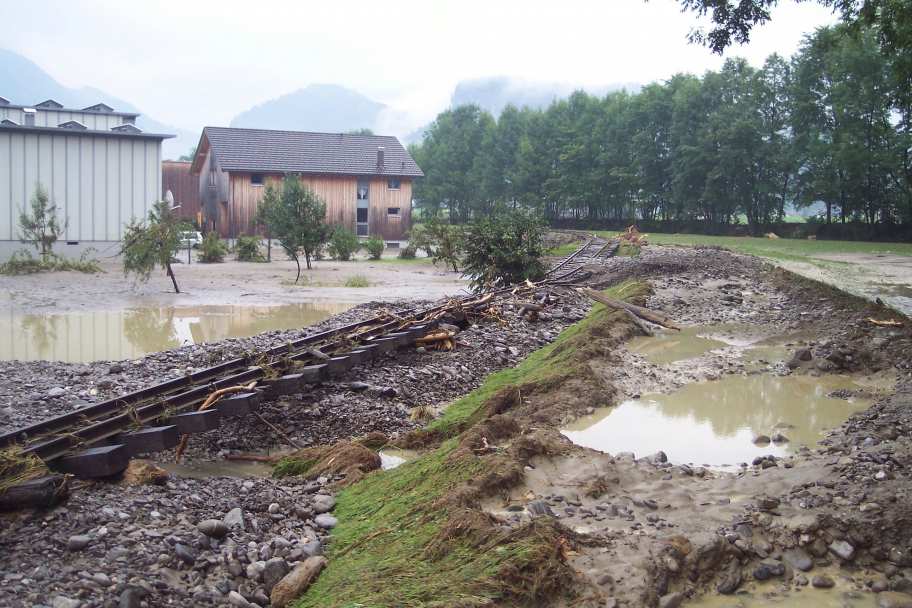 Hochwasser in Bezau 2005