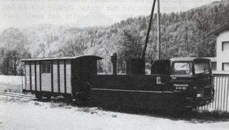 Die erste Lokomotive "Hanserich"